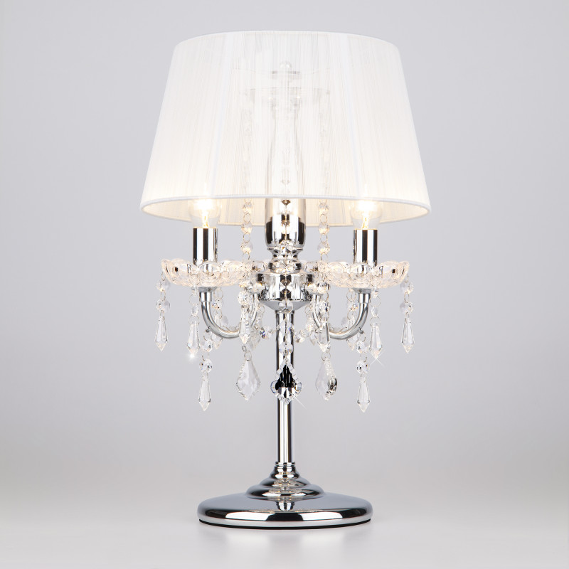 2045/3T хром/белый настольная лампа