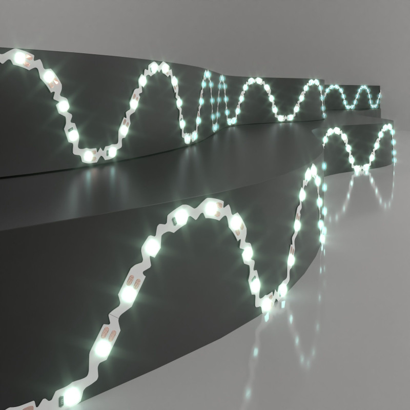 S 2835 12V 60Led 6W IP20 / холодный белый