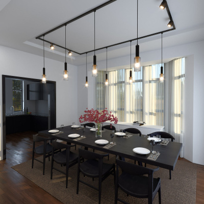 85080/00 / Однофазный шинопровод черный (2м.)